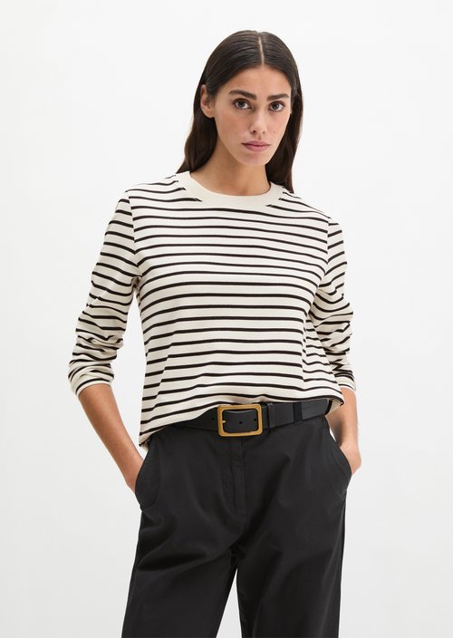 Relaxed striped T-shirt — White
