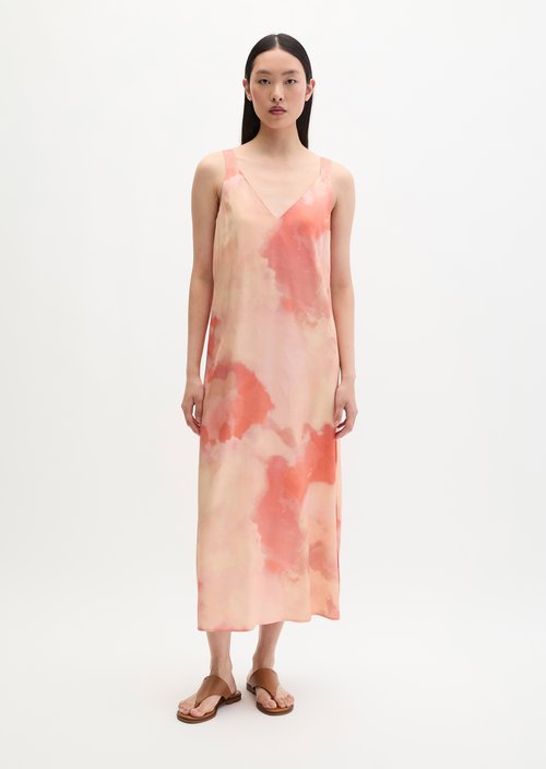 Satin dress regular — Light Pink