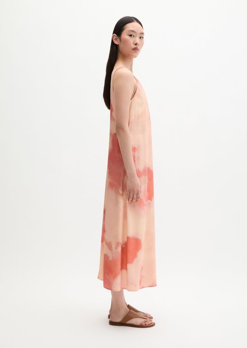 Satin dress regular — Light Pink