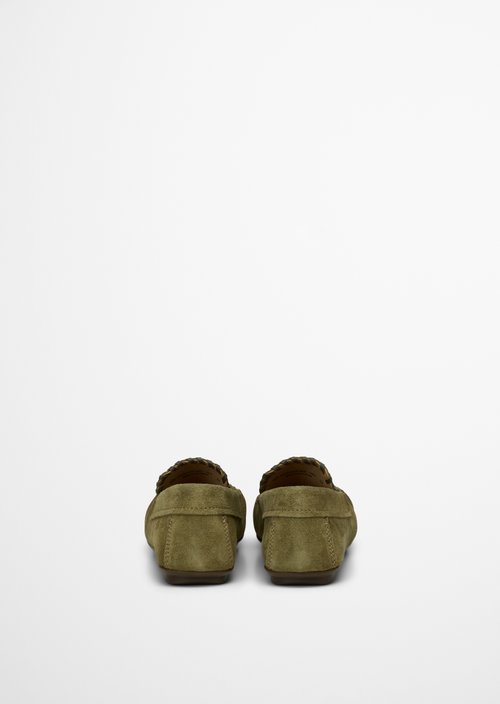 Moccasin model Valentina — Pure Sage