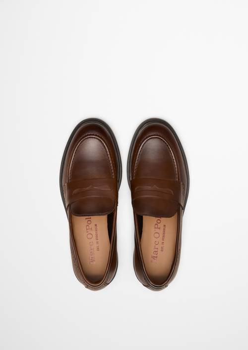 Loafer Model Paula Cognac in Ansicht von oben