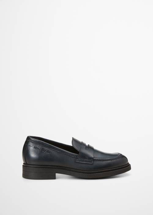 Loafer Model Paula True Navy Ansicht rechter Schuh von außen