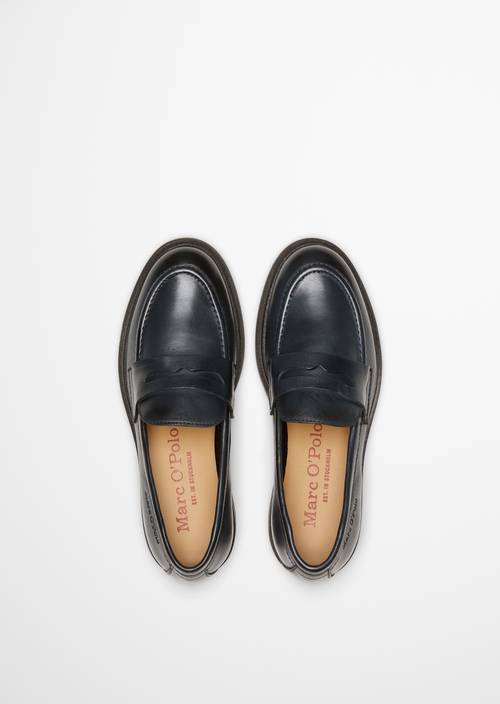 Loafer Model Paula True Navy in Ansicht von oben