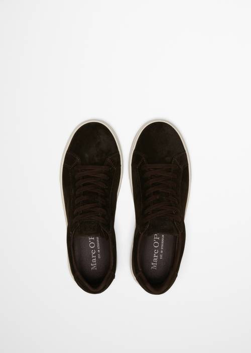 Cupsohlen-Sneaker Model Agar Coffee Brown in Ansicht von oben