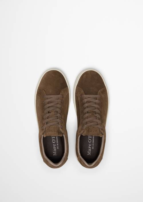 Cupsohlen-Sneaker Model Agar Dark Taupe in Ansicht von oben