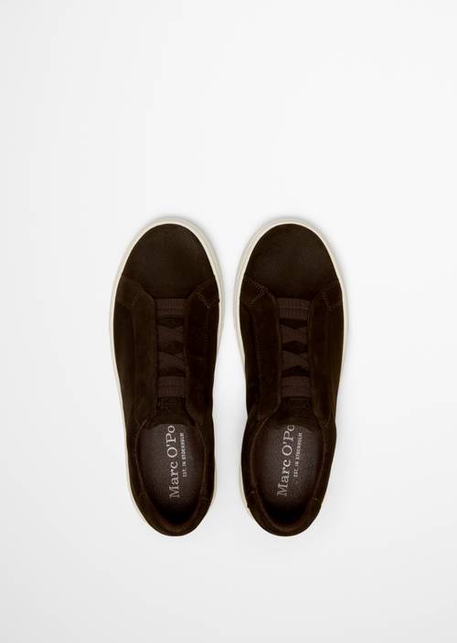 Cupsohlen-Sneaker Model Agar Coffee Brown in Ansicht von oben