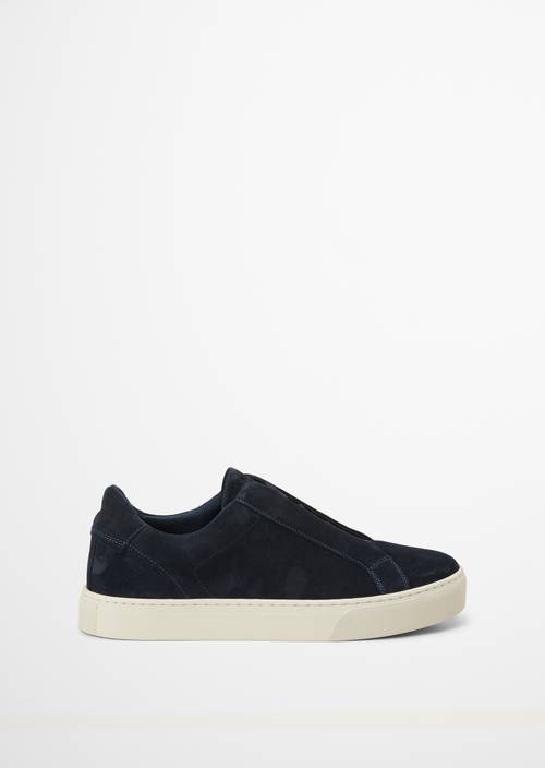 Cupsole Sneakers, Model Agar True Navy right shoe outer view