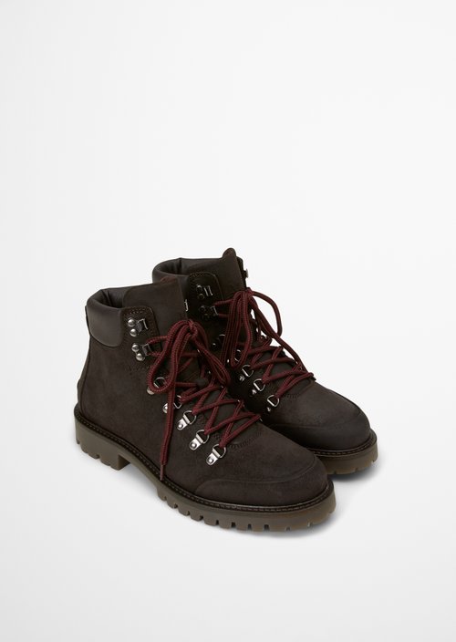 Armin Lace-Up Boots — Coffee Brown