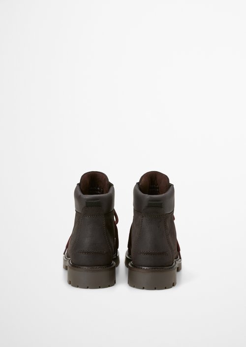 Armin Lace-Up Boots — Coffee Brown
