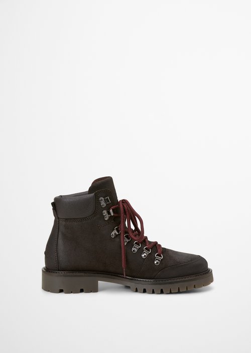 Armin Lace-Up Boots — Coffee Brown