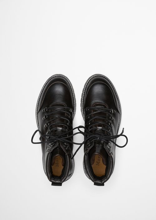 Armin Lace-Up Boots — Dark Cognac