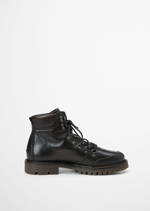 Armin Lace-Up Boots — Dark Cognac