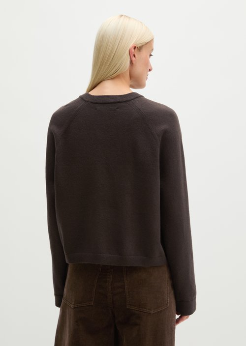 Relaxed Cardigan — Burnt Coffee