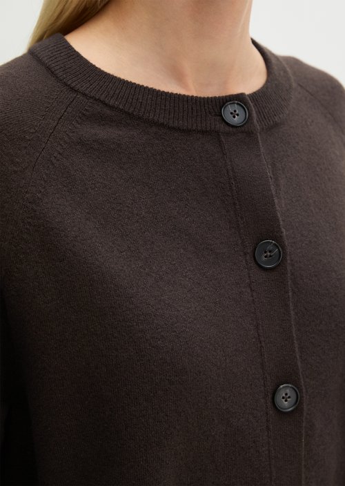 Relaxed Cardigan — Burnt Coffee