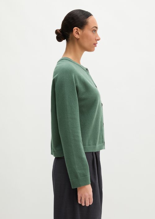 Relaxed Cardigan — Quiet Pine