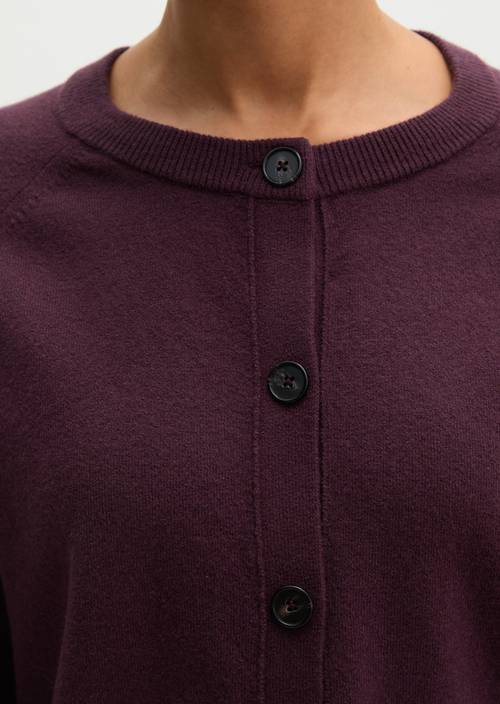 Cardigan ample Fresh Aubergine en vue détaillée