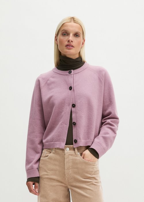 Relaxed Cardigan — Gentle Mauve