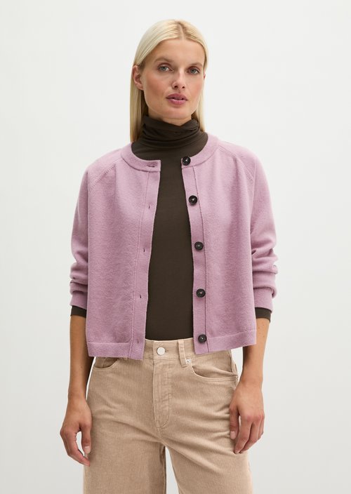 Relaxed Cardigan — Gentle Mauve