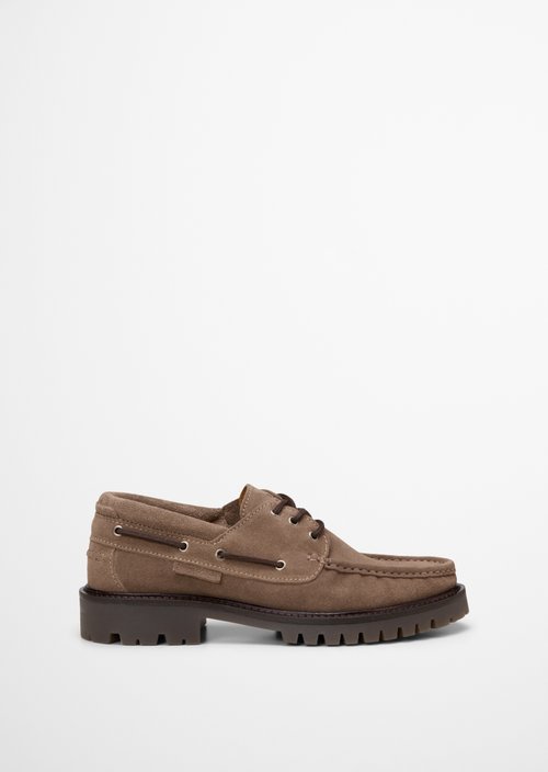 Armin Boat Shoe — Dark Taupe