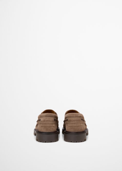 Armin Boat Shoe — Dark Taupe