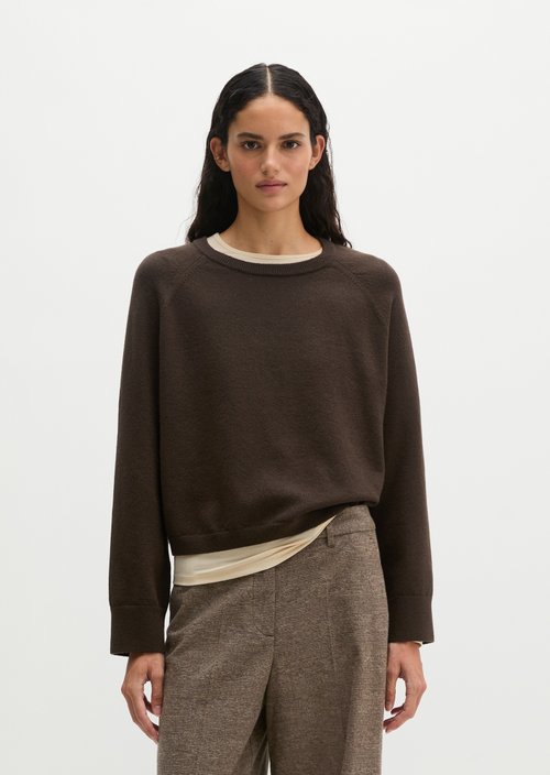 Relaxed-fit Sweater — Burnt Coffee
