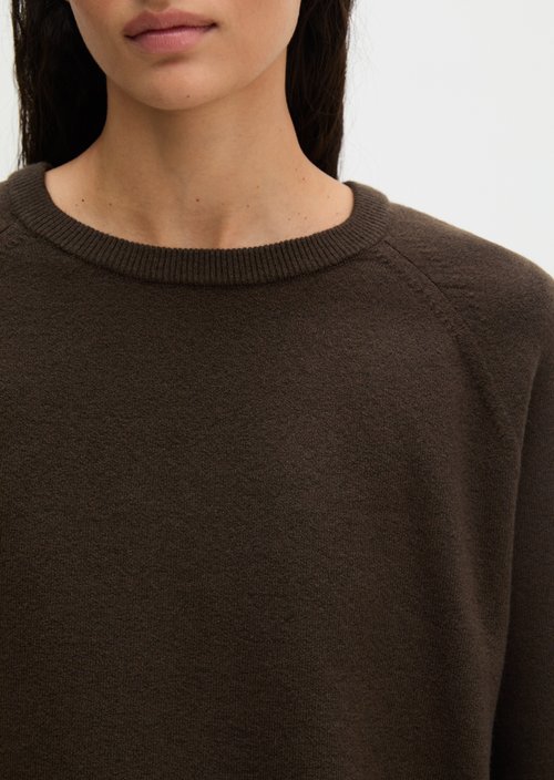 Relaxed-fit Sweater — Burnt Coffee