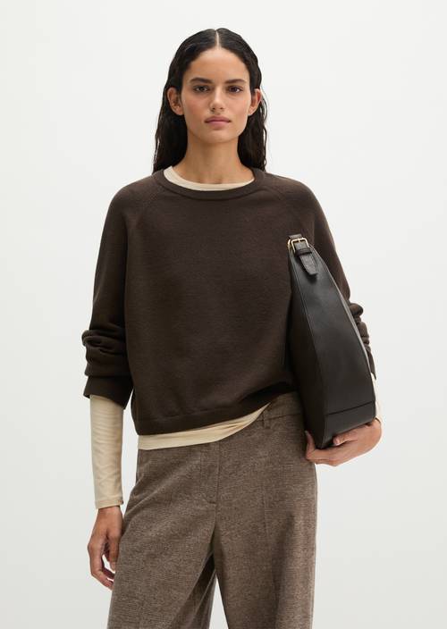 Pull ample Burnt Coffee en vue de face