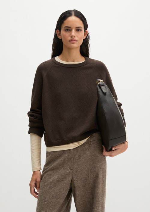Relaxed-fit Sweater — Burnt Coffee