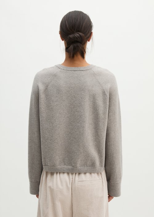 Relaxed-fit Sweater — Stone Taupe Melange