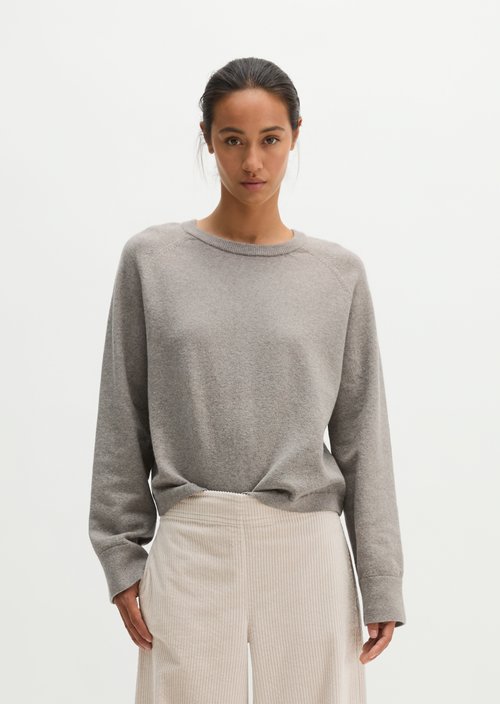 Relaxed-fit Sweater — Stone Taupe Melange