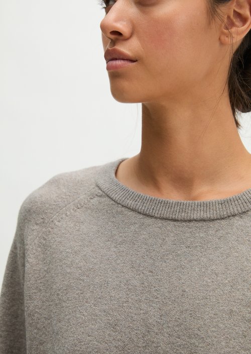 Relaxed-fit Sweater — Stone Taupe Melange