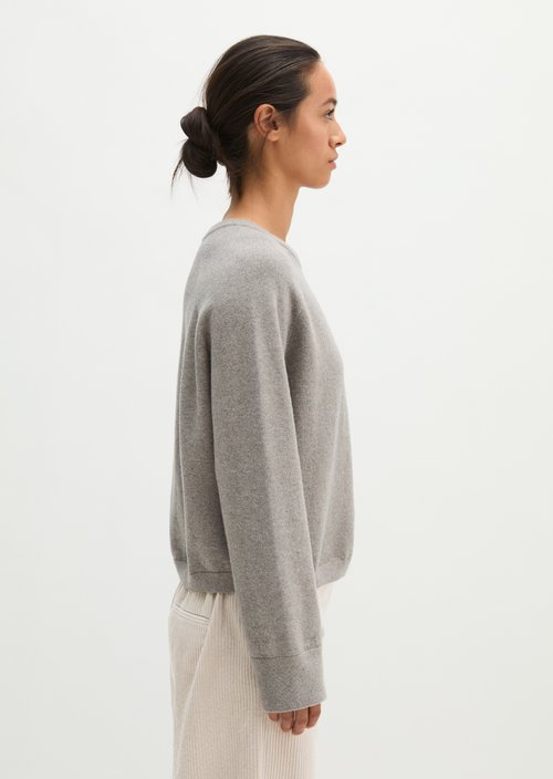 Relaxed-fit Sweater — Stone Taupe Melange
