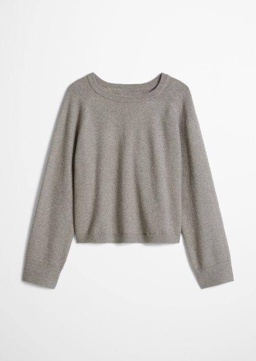 Relaxed-fit Sweater — Stone Taupe Melange
