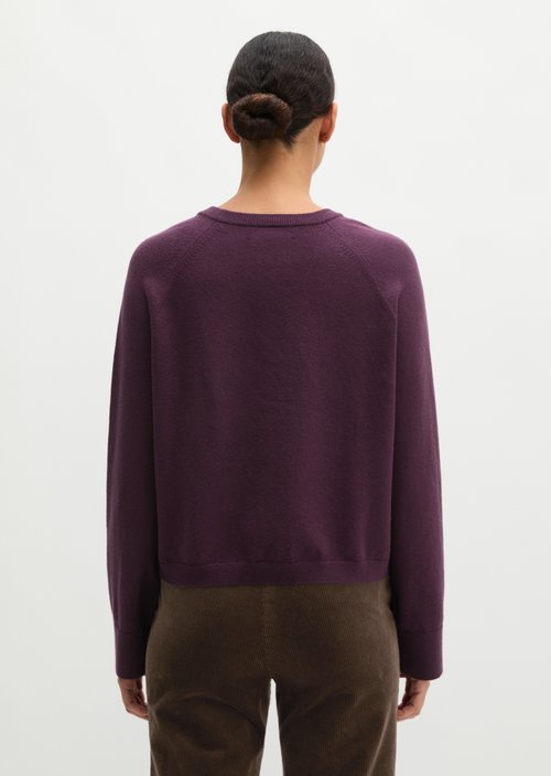 Relaxed-fit Sweater — Fresh Aubergine