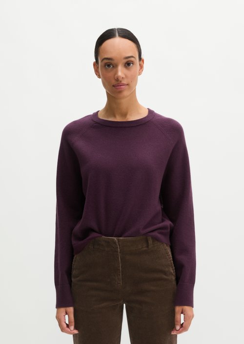 Relaxed-fit Sweater — Fresh Aubergine