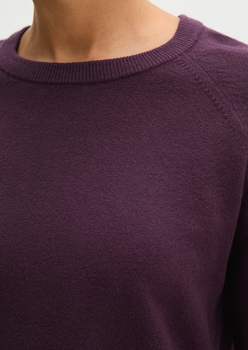 Relaxed-fit Sweater — Fresh Aubergine