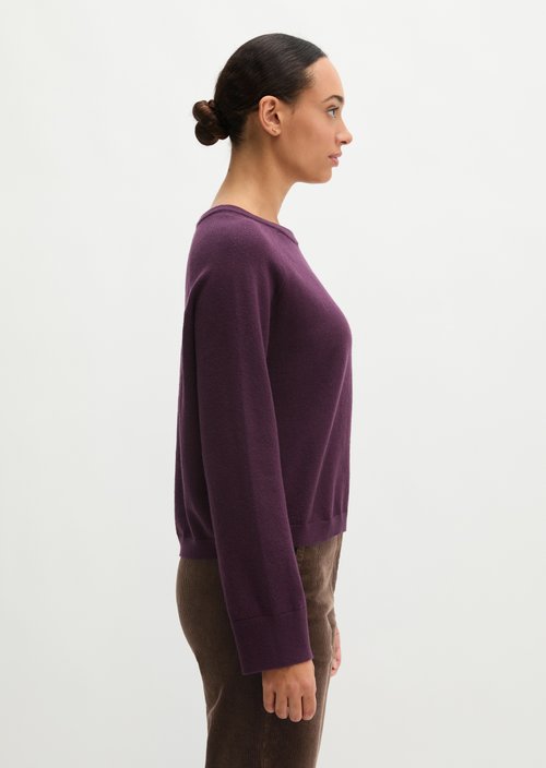 Relaxed-fit Sweater — Fresh Aubergine