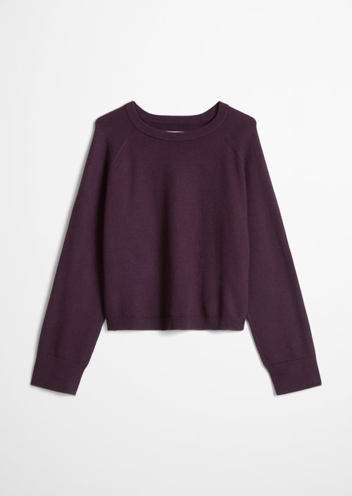 Relaxed-fit Sweater — Fresh Aubergine