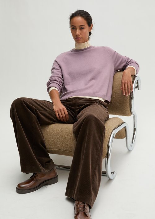 Relaxed-fit Sweater — Gentle Mauve