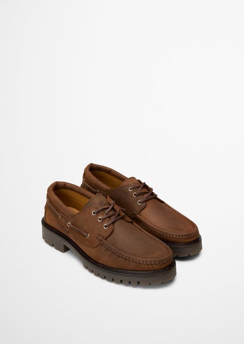 Armin Boat Shoe — Dark Brown