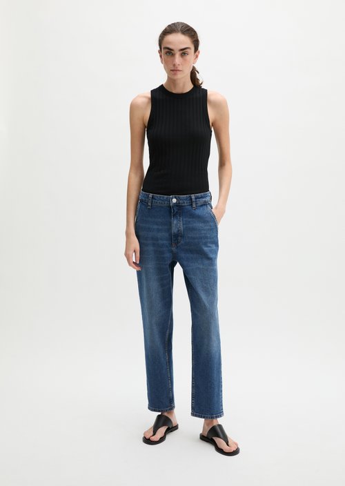 Jeans model Iva boyfriend cropped — Medium Blue