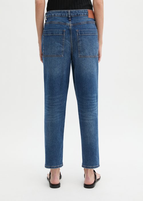 Jeans model Iva boyfriend cropped — Medium Blue