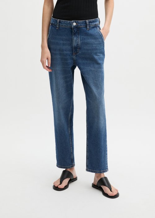 Jeans model Iva boyfriend cropped — Medium Blue