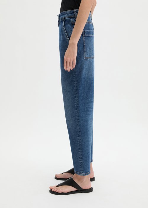Jeans model Iva boyfriend cropped — Medium Blue