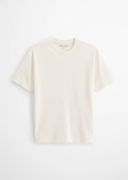 T-shirt ample Silky White en vue isolée sans mannequin