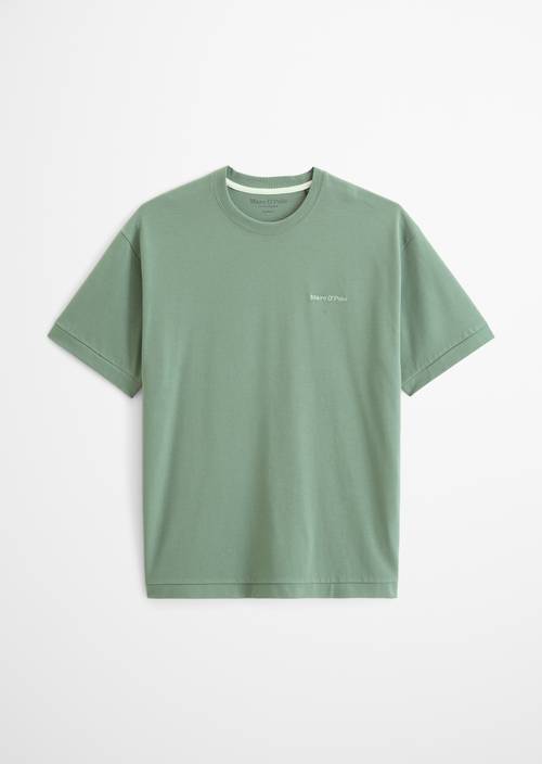 Relaxed-fit T-shirt Green Bamboo in isolated view without model