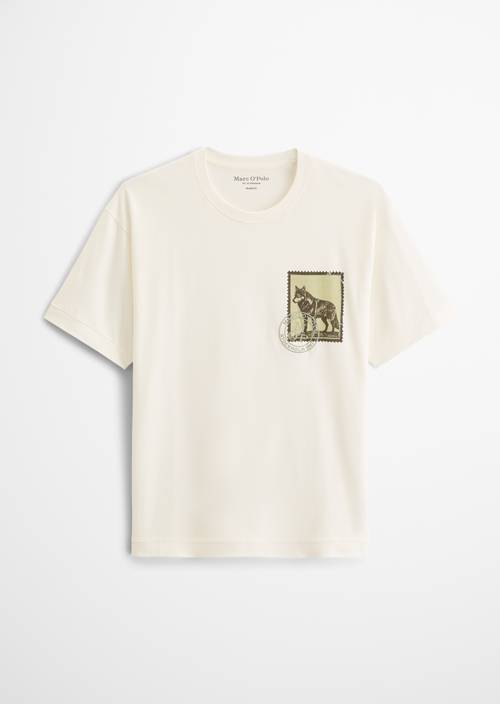 Relaxed-fit T-shirt Silky White in isolated view without model
