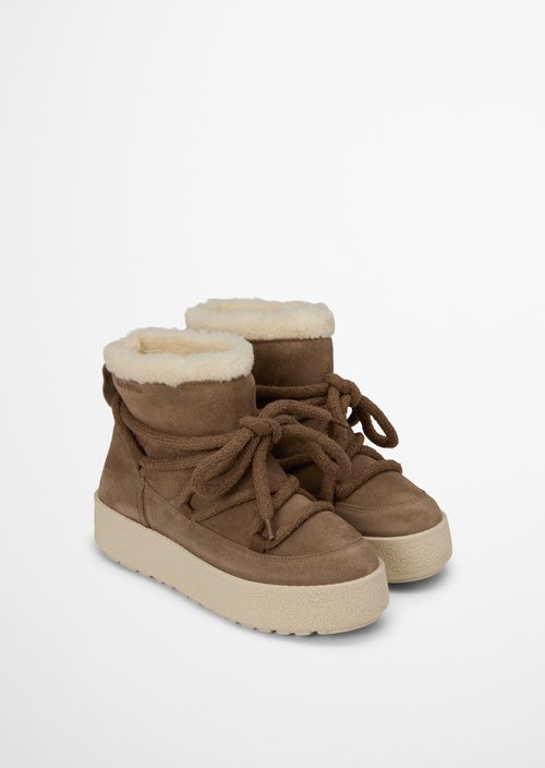 Pia Winter Boots — Faded Brown