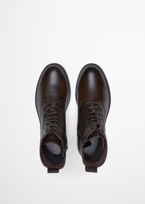 Lace-up boots — Dark Brown