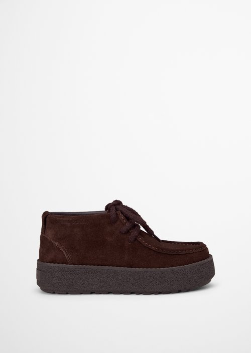 Model Pia Lace-Up Shoes — Burnt Coffee